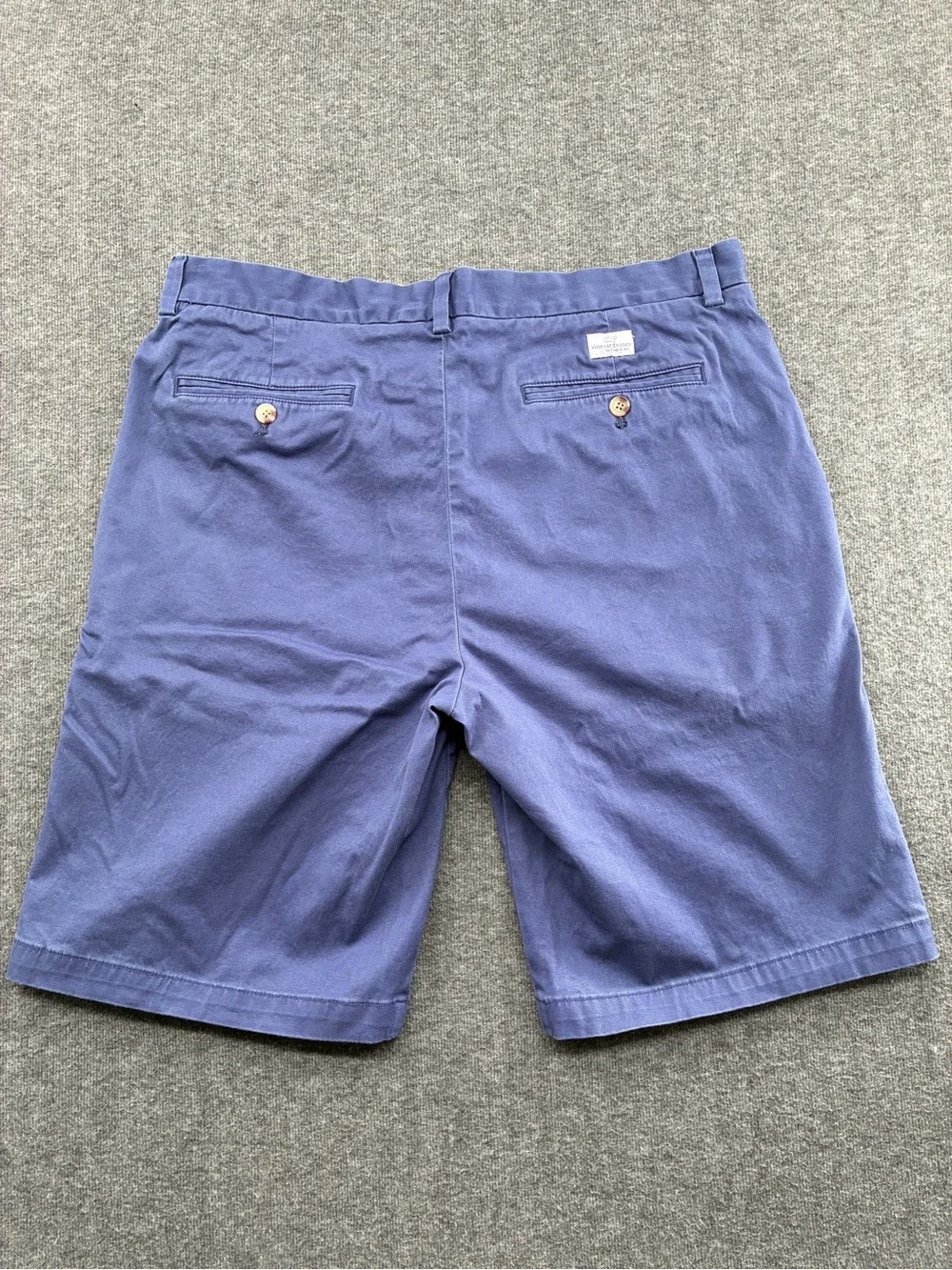 Vineyard Vines Men's Navy Flat-Front Cotton Shorts